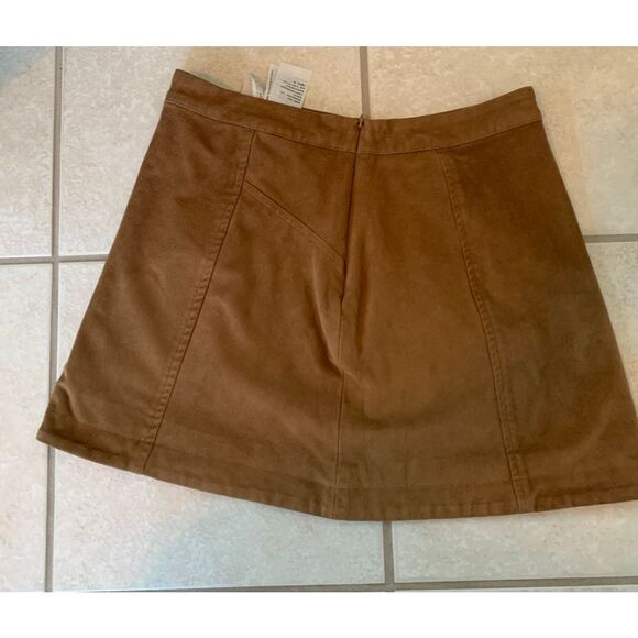 Abercrombie & Fitch Brown Faux Suede Mini Skirt - Picture 6 of 7